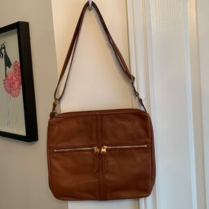 Fossil Leather Crossbody Bag